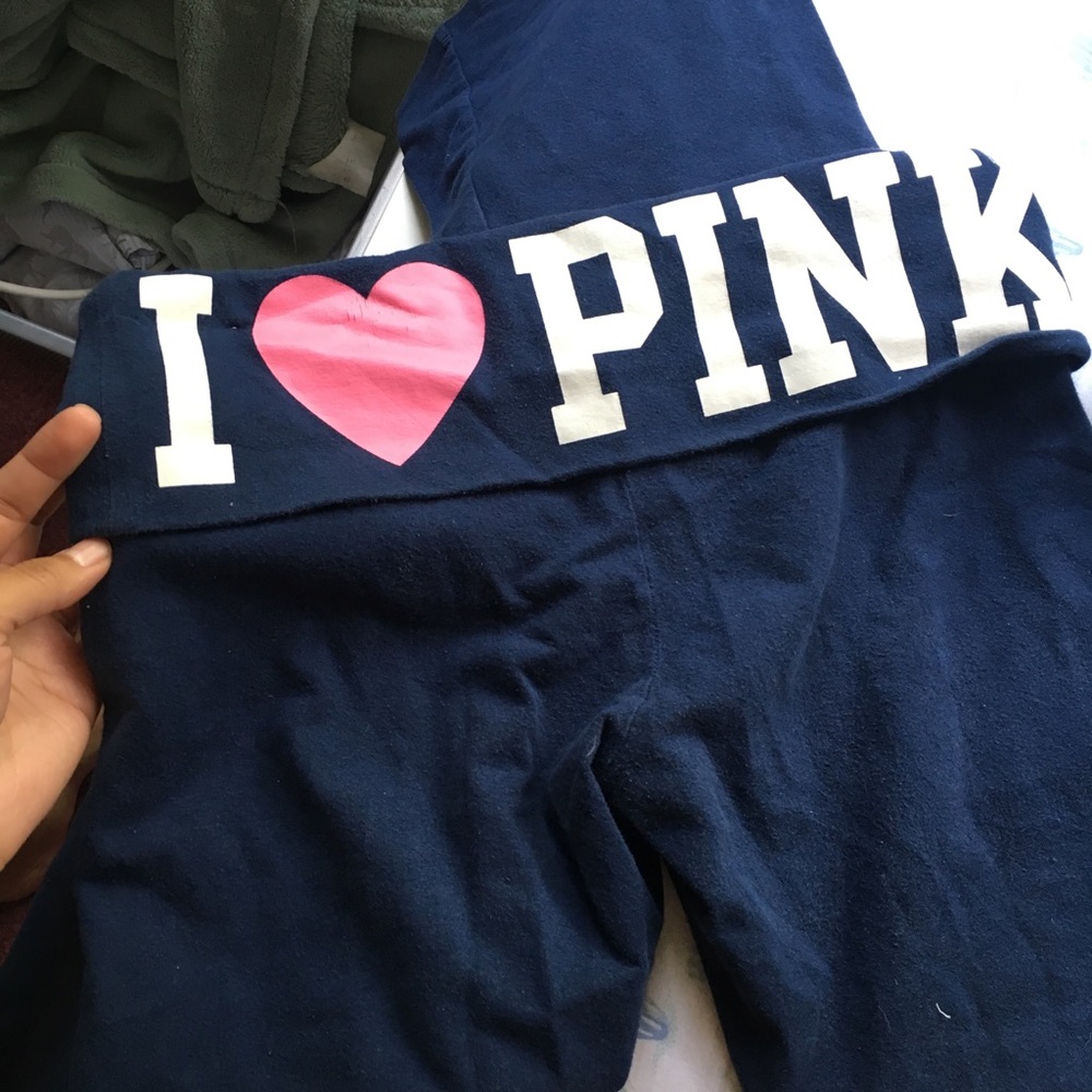 PINK navy blue yoga pants
